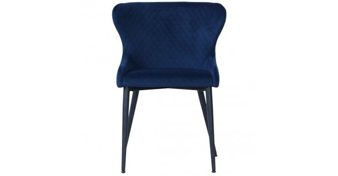 Devonshire Vernal Orbit Chair Navy Velvet