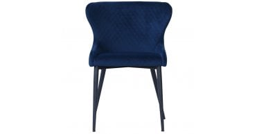 Vernal Orbit Chair Navy Velvet