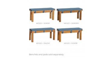 Westbury Bench Pad 104cm in Blue