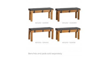 Westbury Bench Pad 104cm in Dark Grey