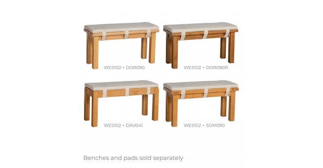 Devonshire Westbury Bench Pad 90cm in Beige