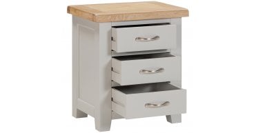 Wilmont 3 Drawer Bedside