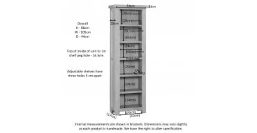 Wilmont Tall Narrow Bookcase