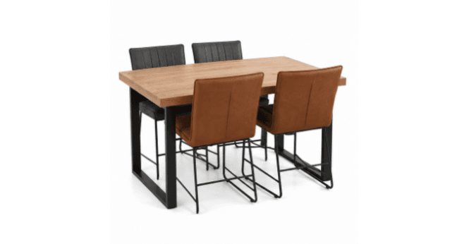Fortune Woods CLEARANCE - Detroit Bar Table and 4 Chairs