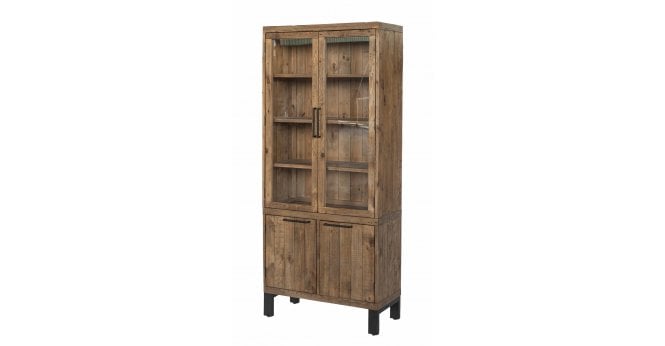Fortune Woods Detroit Glass Display Cabinet
