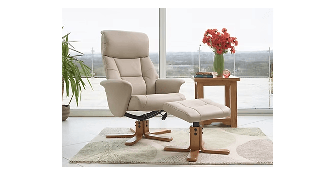 GFA Marseille Swivel Chair & Foostool