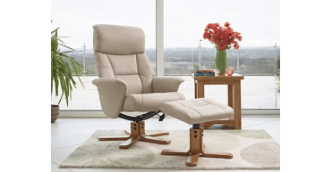 Marseille Swivel Chair & Foostool