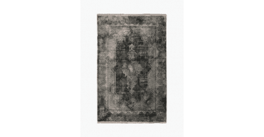 Gooch Oriental Toros Medallion Frost Grey Overdyed Luxury Rug