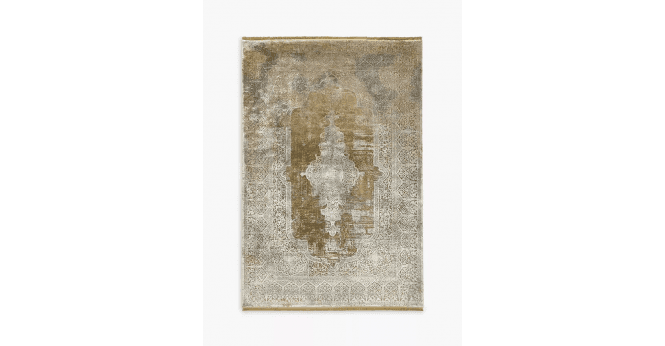 Gooch Oriental  Toros Medallion Mink Overdyed Luxury Rug