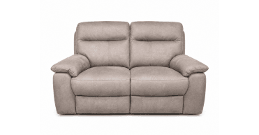 Ohio Power Recliner 2 Seater sofa in Elephant Grey Microfibre