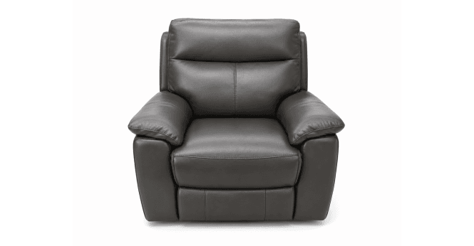HTL Ohio Power Recliner Chair in Shale Leather