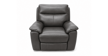 Ohio Power Recliner Chair in Shale Leather