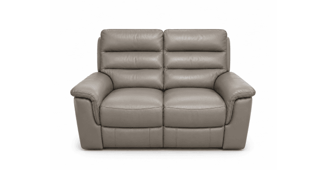 HTL Washington Power 2 seater sofa in Elephant grey leather