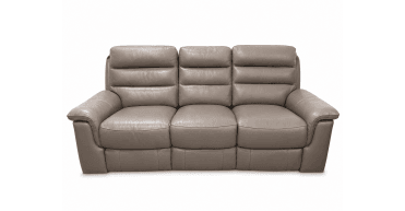 Washington Power 3 seater sofa in Elelphant grey leather