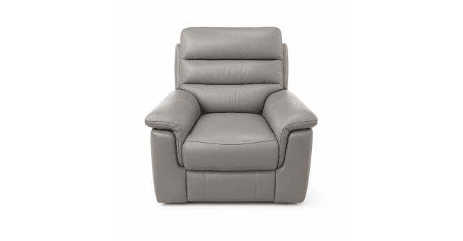 HTL Washington Power Recliner Chair in Elephant grey leather