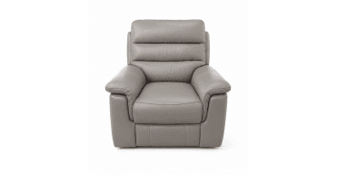 Washington Power Recliner Chair in Elephant grey leather