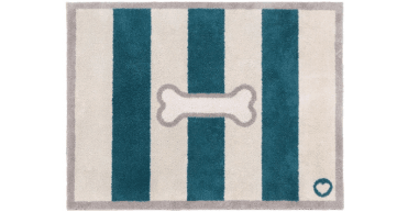 Hug Rug Bone Stripe Teal