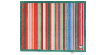 Hug Rug Bright Green Stripes Runner