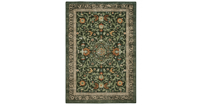 Hug Rug  Eco-Washable Country Paisley Green