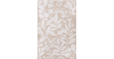 Hug Rug Eco-Washable Eden Leaves Natural