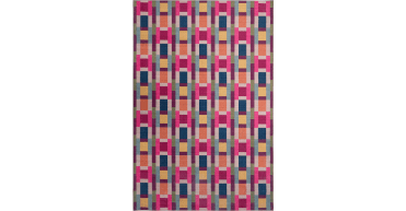 Hug Rug Eco-Washable Jude Geo Weave Bright