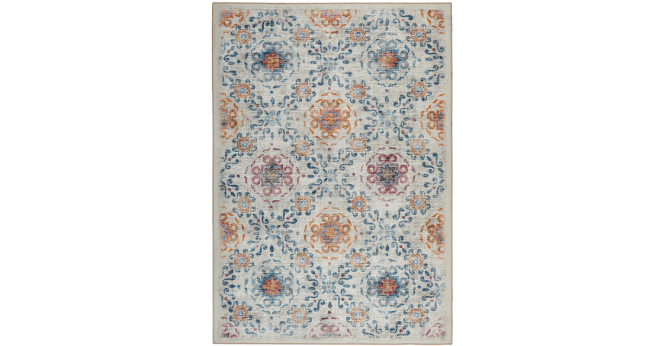 Hug Rug  Eco-Washable Modern Damask