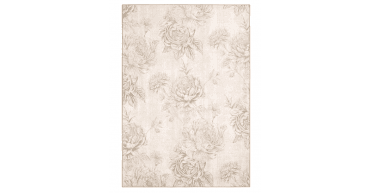 Hug Rug Eco-Washable Muted Floral Beige