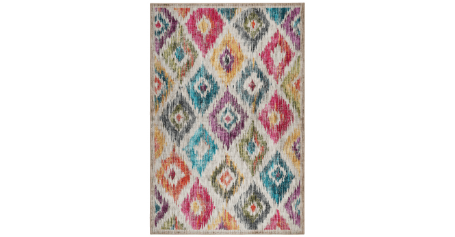 Hug Rug  Eco-Washable Painted Ikat