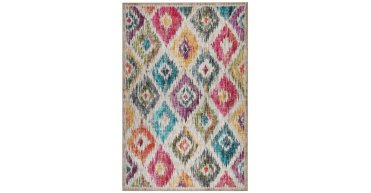 Hug Rug Eco-Washable Painted Ikat