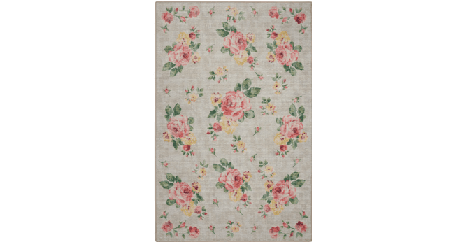 Hug Rug  Eco-Washable Vintage Rose Natural