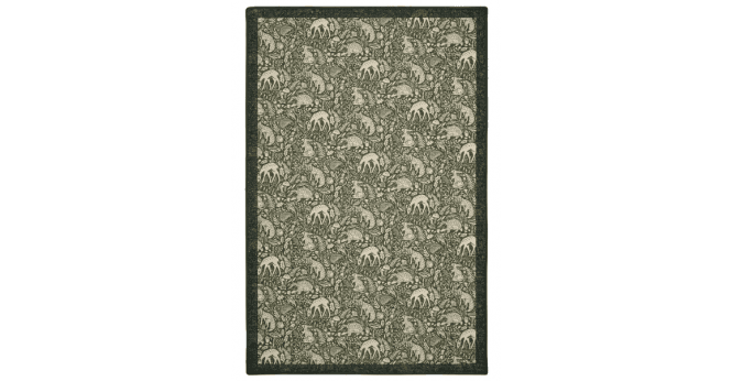 Hug Rug  Eco-Washable Whimsical Woodland Green
