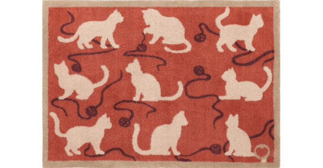 Hug Rug  Kitty Cat Rust