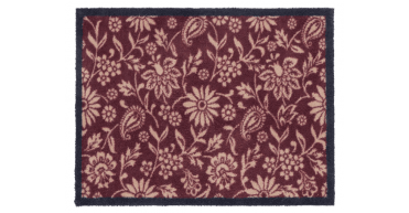 Hug Rug Paisley Floral Burgandy Runner