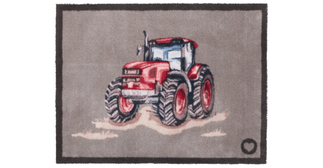 Hug Rug  Red Farmyard Tractor