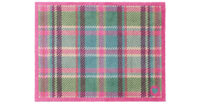 Hug Rug  Tartan Pink Green