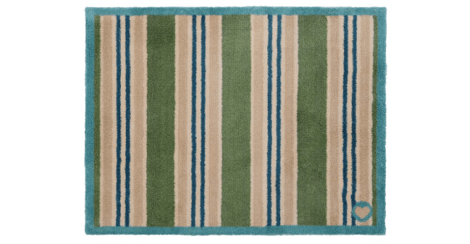 Hug Rug  Timeless Stripe Green