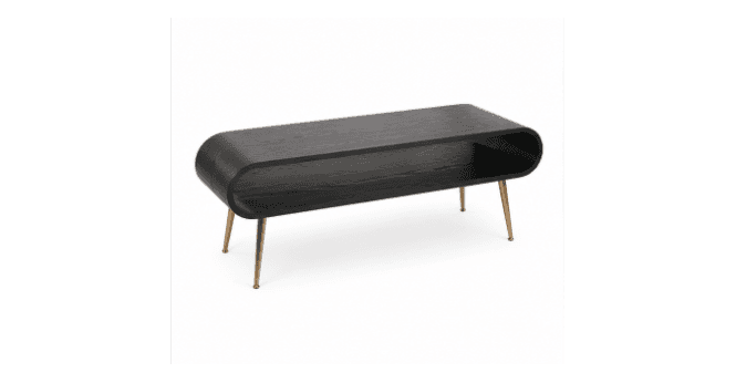 Jual CLEARANCE - Oregon TV Stand Black/Brass