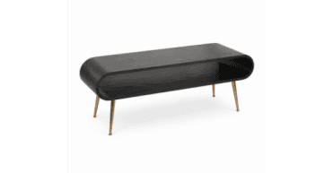 CLEARANCE - Oregon TV Stand Black/Brass