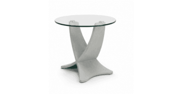 CLEARANCE - Siena Glass Top Lamp Table