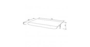 Universal wall mounted drop desk