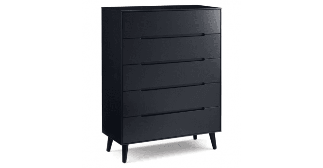 Julian Bowen Alicia 5 Drawer Chest - Anthracite