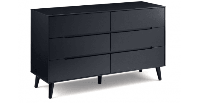 Julian Bowen Alicia 6 Drawer Wide Chest - Anthracite