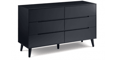 Alicia 6 Drawer Wide Chest - Anthracite
