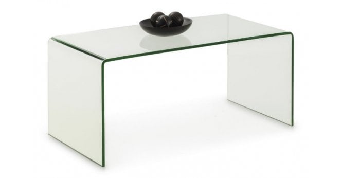 Julian Bowen Amalfi Bent Glass Coffee Table