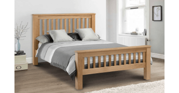 Amsterdam Oak Low Footend 135cm Double Bed
