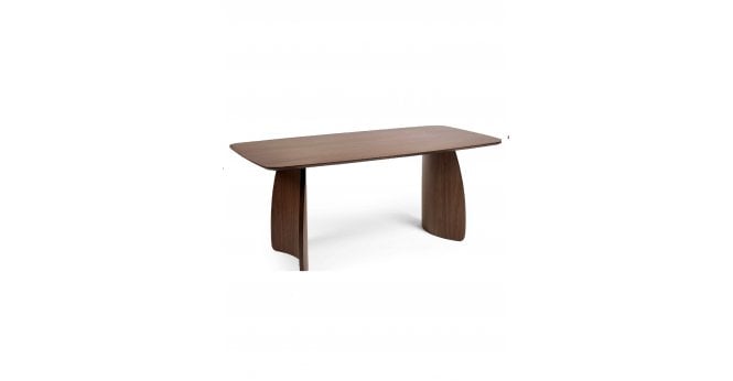 Julian Bowen Artemis Curved Leg Walnut Dining Table