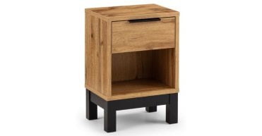 Bali 1 Drawer Bedside - Light Oak