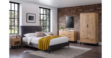 Bali 2 Drawer Bedside - Light Oak