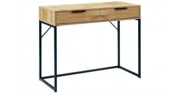 Bali 2 Drawer Dressing Table/Desk - Light Oak