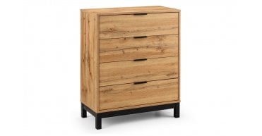 Bali 4 Drawer Chest - Light Oak
